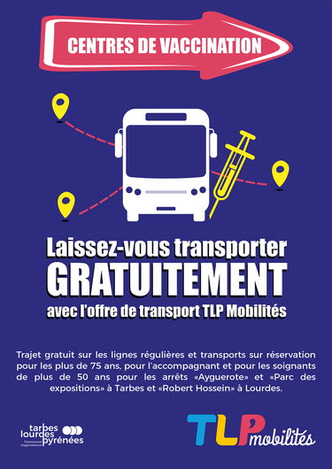 COVID19 - Transport vers les centres de vaccination  + de 75 ans et soignants