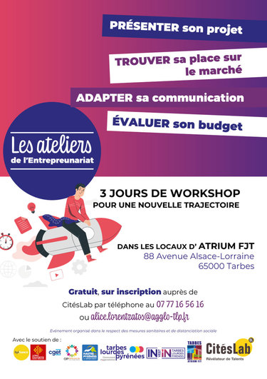 Envie d'entreprendre ? Découvez les ateliers de l'entrepreunariat !