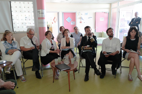 Visite de la secrétaire d'État du ministère des Solidarités et de la Santé