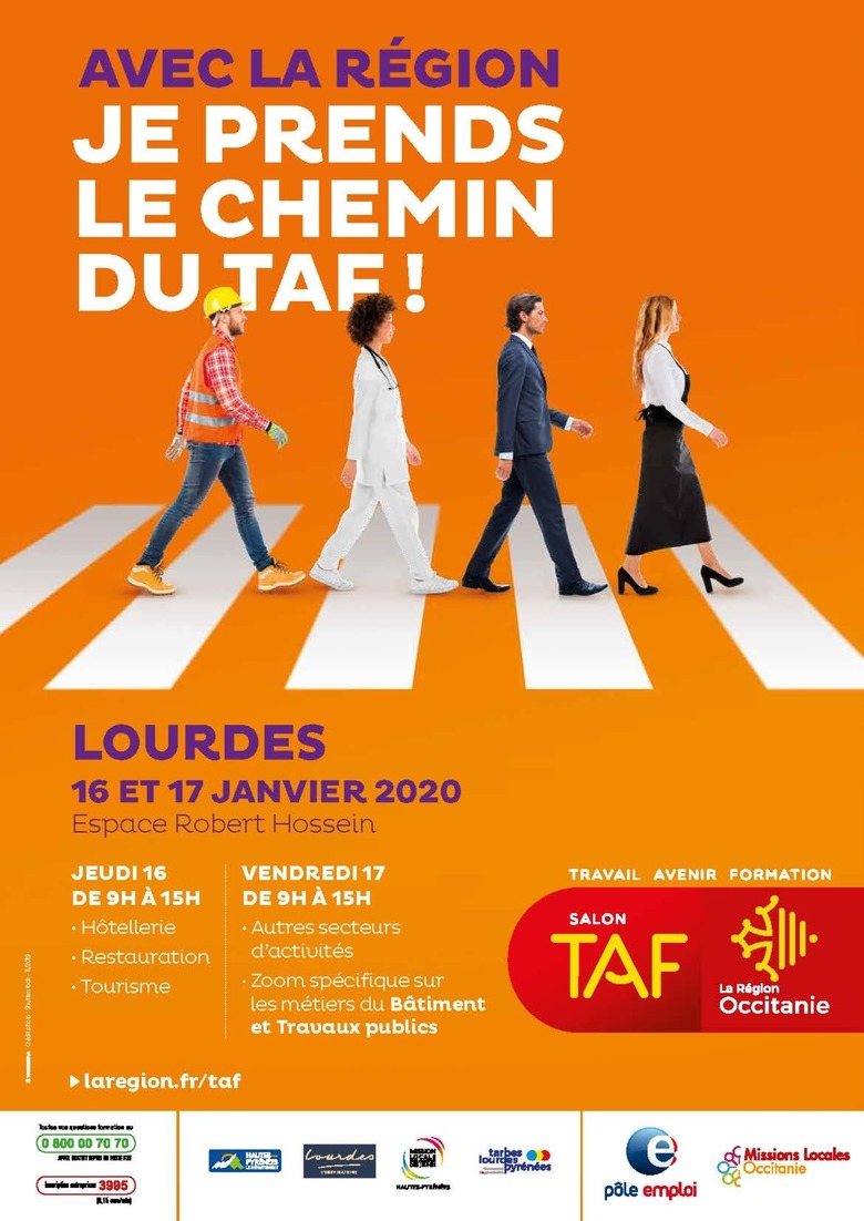 TAF : Le Salon Travail-Avenir-Formation, le 16 et 17 janvier 2020 à Lourdes